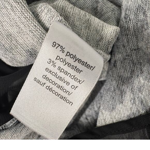 Maurices XS Black Grey Long Sleeve Tunic Top Polyester Spandex - Picture 5 of 8